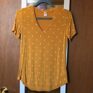Yellow Polka dot Tee